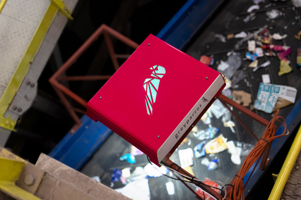 Greyparrot, boitier d'analyse d&eacute;chets recyclables